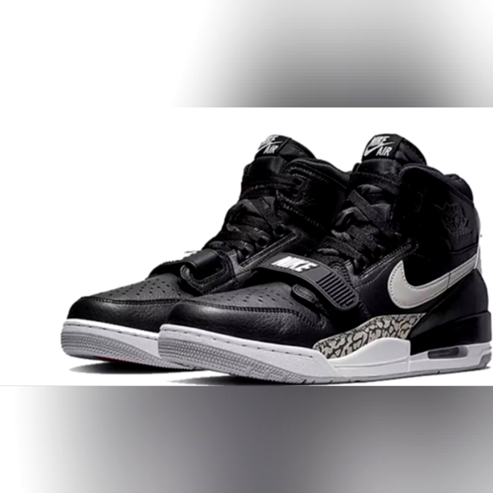Nike JORDAN LEGACY 312 GS BLACK WHITE 6.5y Basketball Sneaker Men 6.5Y